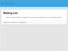 Tablet Screenshot of fbclassroom.com